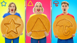 چالش سبز و قرمز اشکال هندسی