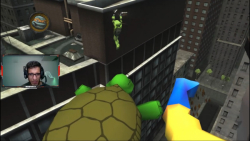 گیمپلی بازی لاکپشت های نینجا TMNT 2007 | مرحله 4 | مایکی پرنده