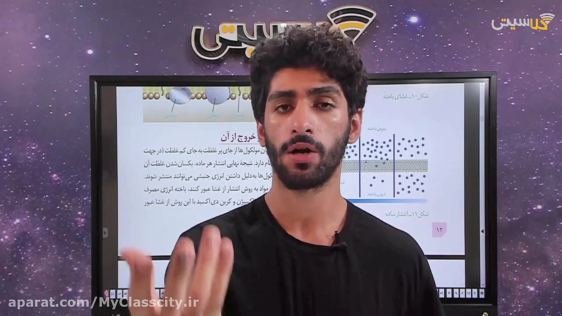 05 zi فصل یک زیست دهم گفتار سوم یاخته و بافت در بدن انسان (انتقال مواد از غشا) زاویه سازی صورت