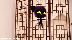 دختر کفشدوزکی و گربه سیاه دوبل...