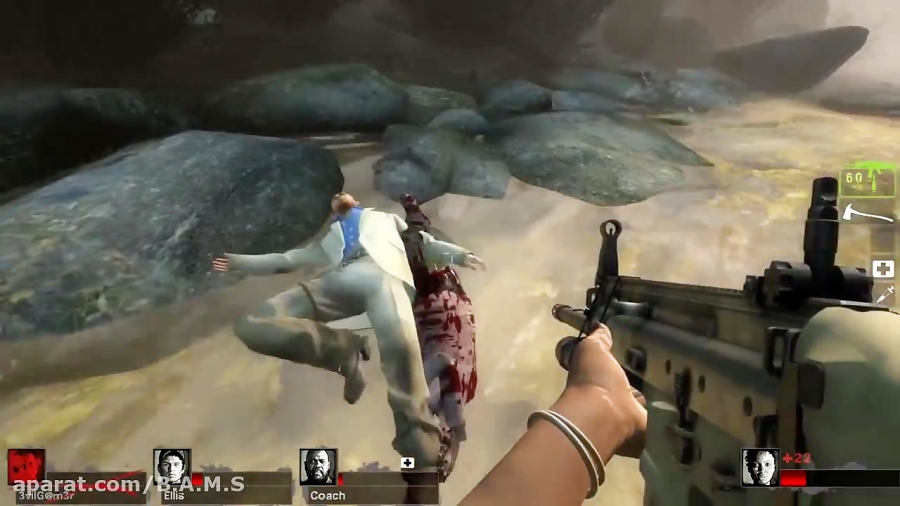 صحنه های خنده دار Left for dead 2