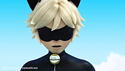 دختر کفشدوزکی و گربه سیاه دوبل...