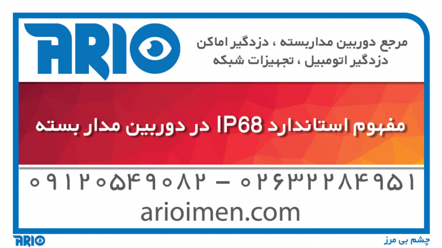مفهوم استاندارد IP68 در دوربین مدار بسته