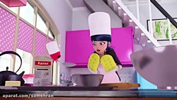 دختر کفشدوزکی و گربه سیاه دوبل...