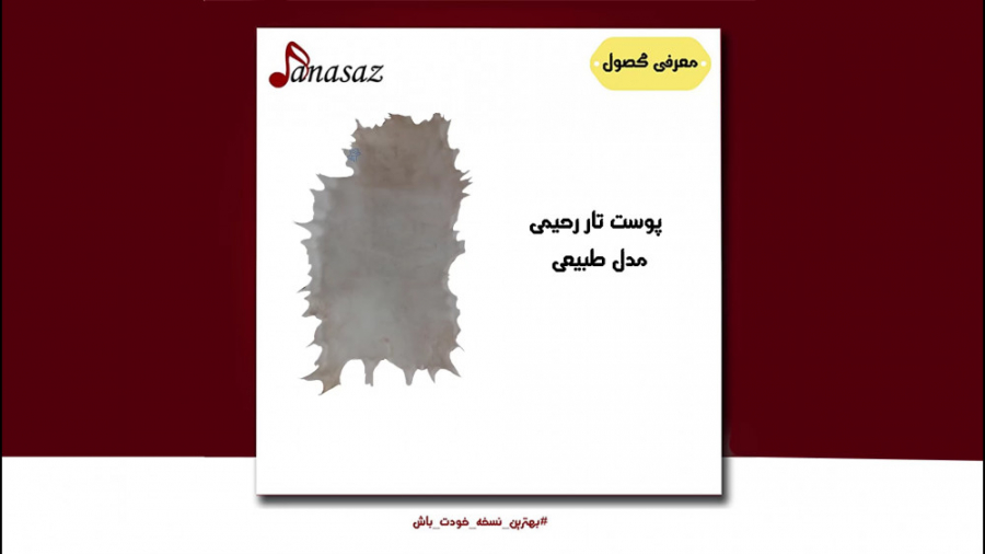 فیلم معرفی پوست تار رحیمی مدل طبیعی زمان106ثانیه