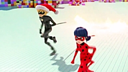 دختر کفشدوزکی و گربه سیاه دوبل...