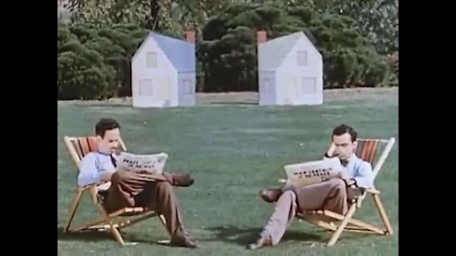 فیلم کوتاه همسایه ها ساخته نورمن مک لارن (Norman McLaren) زمان498ثانیه
