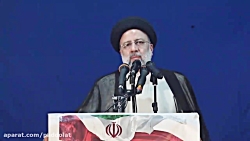 حضور سرزده رئیس جمهور در اجتماع ۱۳ آبان مردم سمنان