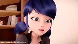 دختر کفدوزکی و گربه سیاه