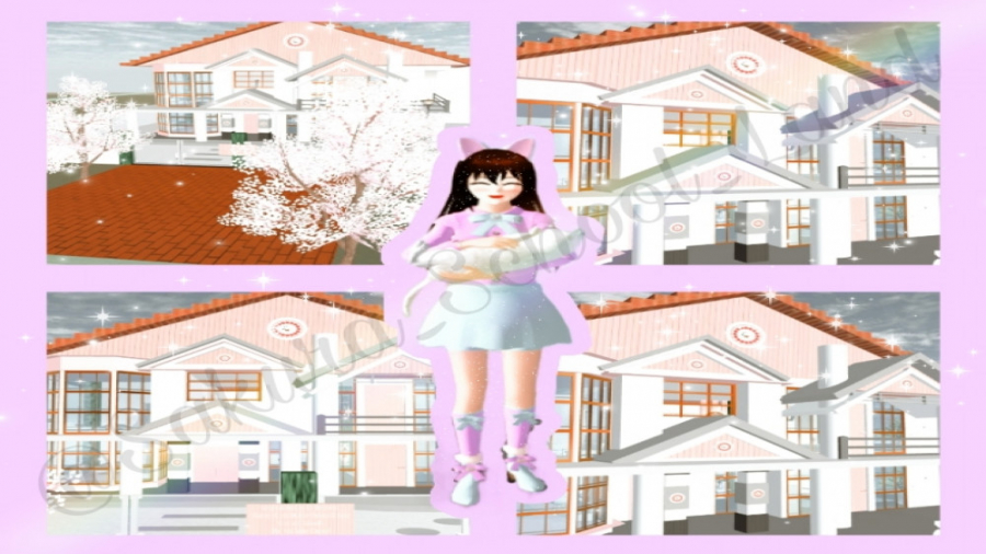 کد قصر کیوت صورتی در ساکورا اسکول/Sakura School Simulator