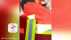 نجات یک شتر از داخل چاه ۹ متری روستای قاسم آباد تهرانچی