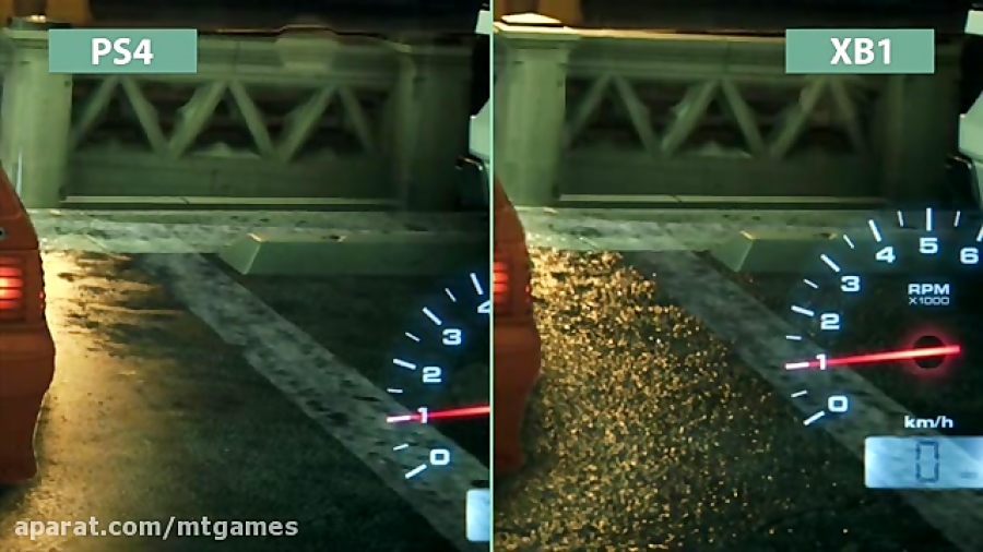مقایسه گرافیکی Need For Speed 2015 در PS4 و XBOX One