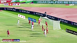 خلاصه ی بازی ایران لبنان انتخا...