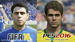 مقایسه چهره های PES 2016 با FI...