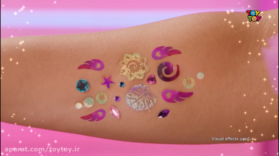 تتوی بدن درخشان Cool Maker Shimmer Me Body Art گیم‌پلی کله‌خراب