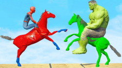 چالش اسب  هالک و اسپایدرمن