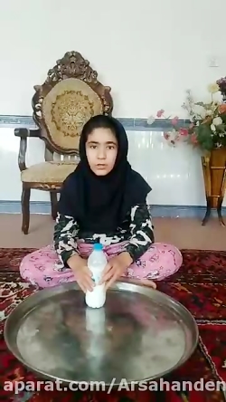 آزمایش دانش آموز آخه دوغ گاز د...
