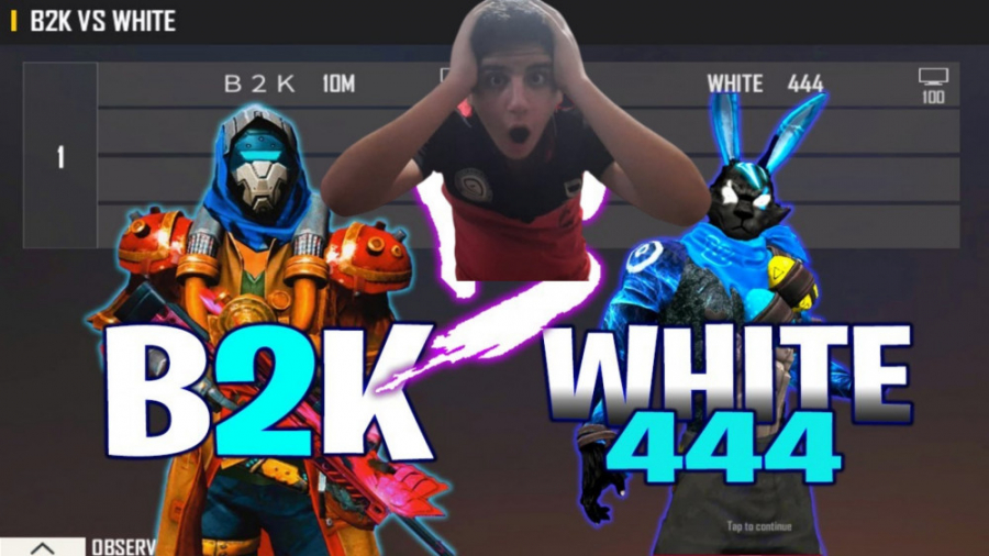 کاستوم White 444 Vs B2k در فری فایر !!!! عجب کاستومی بود . Free Fire گیم پلی