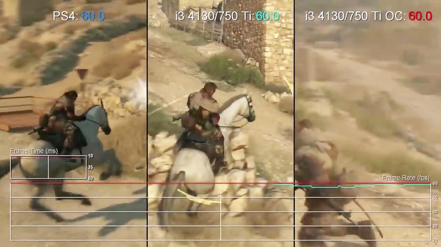 مقایسه فریم ریت بازی Metal Gear Solid V - PC VS PS4