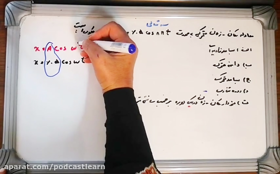 فیزیک دوازدهم - فصل سوم - حرکت هماهنگ ساده - سوال 1 فیزیک دوازدهم - فصل سوم - حرکت هماهنگ ساده - سوال 1