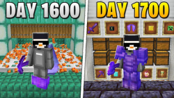 ۱۷۰۰ روز زندگی در سخت ترین مود ماینکرافت هاردکور | Minecraft
