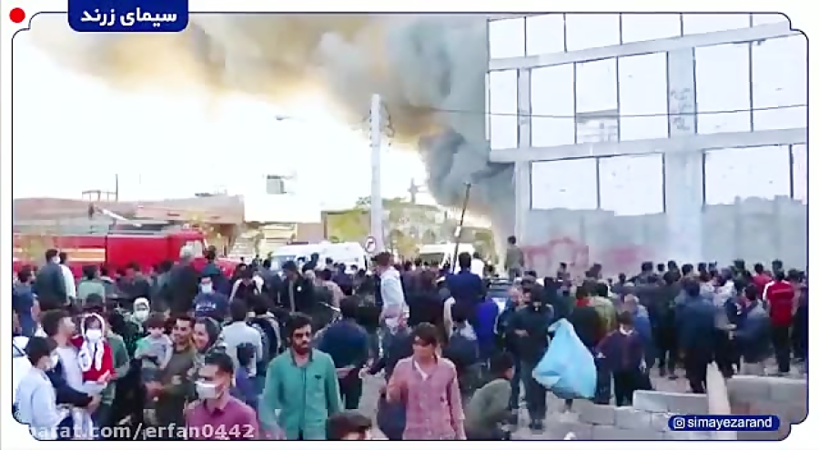 آتش سوزی در انبار فرش زرند کرمان با ۳ کشته