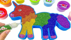 مخلوط کردن اسموتی اسلایم به شک...