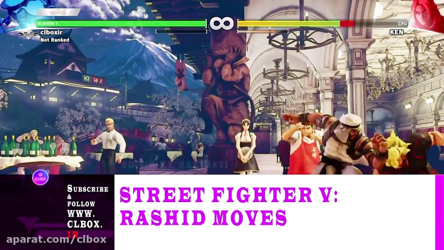 ضربات rashid در street fighter 5 قسمت 2