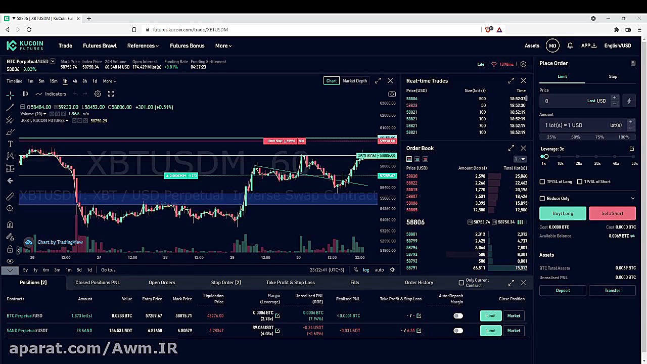 LIVE , TRADE , BITCOIN , لایو , ترید , بیت , کوین , دلار , لانگ , قسمت