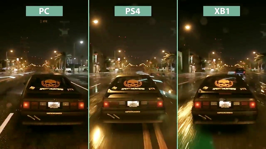 مقایسه گرافیک Need for Speed - PC VS PS4 VS XO