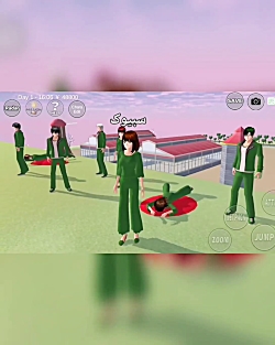 اسکویید گیم به سبک ساکورا اسکو...