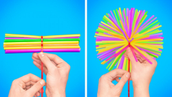 ترفند های جالب با نی پلاستیکی...