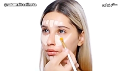 آموزش کانتور حرفه ای صورت - کانتور بینی
