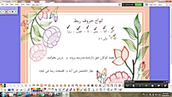 كلاس چهارم ب _ فارسي _ شناخت حرف ربط