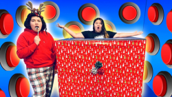 مری و ایزی  چالش 100 دکمه مرمو...