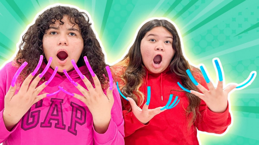 چالش ۲۴ ساعته با ناخن بلند   م...