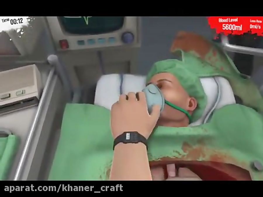 گیم پلی بازی surgeon simulator
