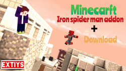 مود مرد عنکبوتی اهنی در ماینکرافت با لینک دانلود |  iron spider man addon