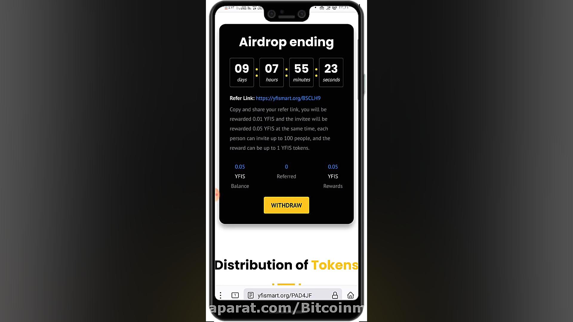 ایردراپ , 30دلاریYFIS , واریز , آنی , تراست , ولت , کاربران , باارزش , خفن , عالی , 30دلار , ارزش , داره , کاری , لازمه , انجام , بدید , آدرس , کیف , پول , اسمارت , چاین , وارد , راحت , باارزشیه , واریزفوری , میگیره , برداشت , زیرمجموعه , نیازه , میشه , فیک , زد , داخل , ویدئو , نحوه , زدن , موجوده , اتمام , 24دسامبر
لینک , سایت , https: , yfismart , org , RTB1LY
کنترکت , شبکه , رو , بزارید
0x20e6230c21b7dCA7B5975a28DE472f6808A46078
ادرس , چنل , تلگرامی , daramad654