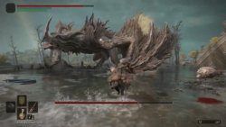 مبارزه با اژدهای پرنده بزرگ (Flying Dragon Agheel) در بازی Elden Ring