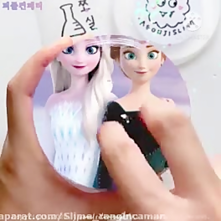 اسلایم فتوشاپ السا و انا ملکه