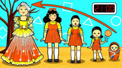 اسکویید گیم  ایده های کارتونی...