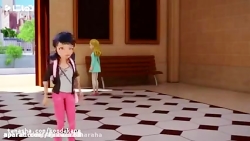 دختر کفدوزکی وگربه سیاه