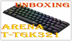 جعبه گشایی کیبورد گیمینگ آرنا ARENA T-TGK321 (T-DAGGER)GAMING keyboard unboxing