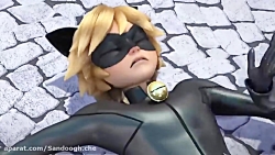 دختر کفشدوزکی و گربه سیاه دوبل...