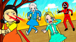 چالش السا و راپنزل در اسکویید...