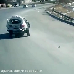 فیلم رانندگی با پژو ۲۰۶ مچاله...