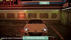 مقایسه گرافیک min و MAX بازی Need for Speed