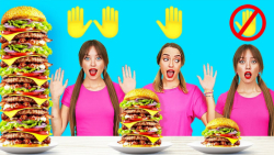 چالش خوردن غذا بدون دست یک دست...