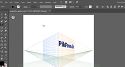 آموزش ساده کار با ابزار Perspective در ایلوستریتور